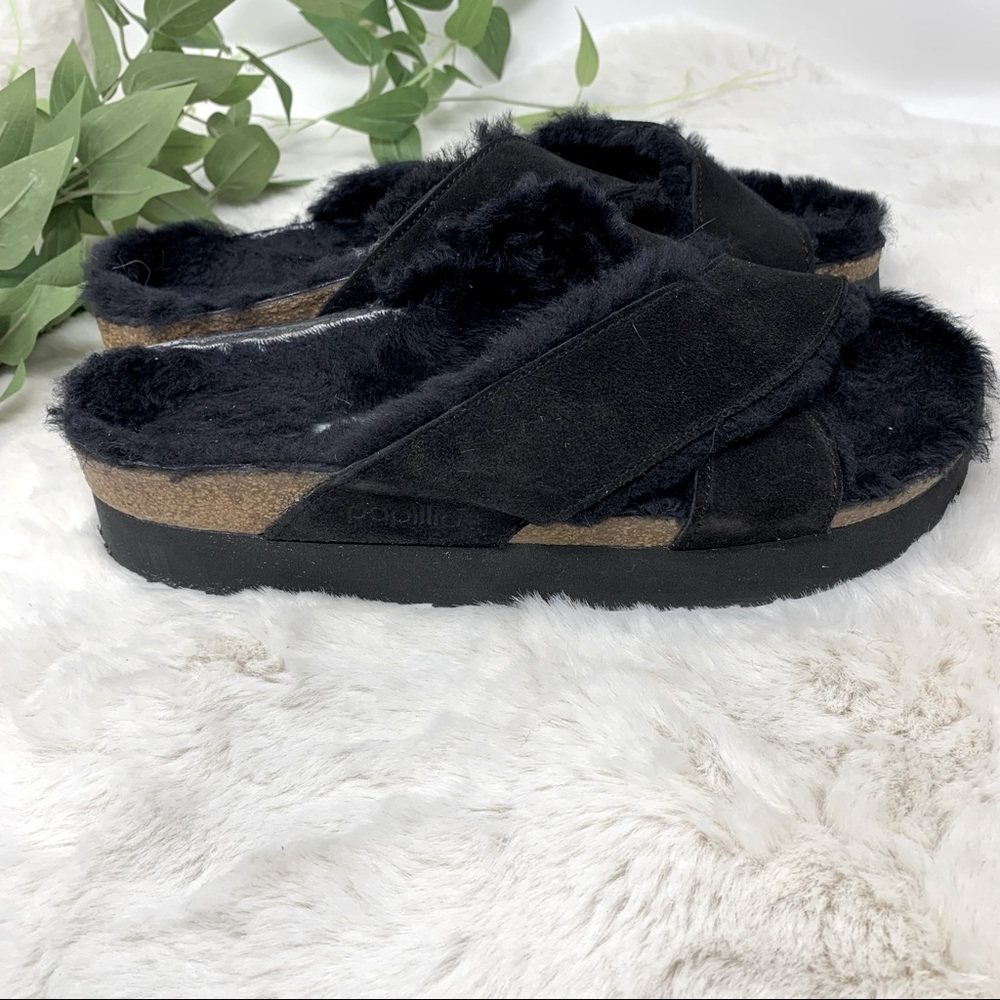 Birkenstock Platform Daytona Leather Sandals 39 8 - 8.5 fur Birkenstock slides - Picture 8 of 12
